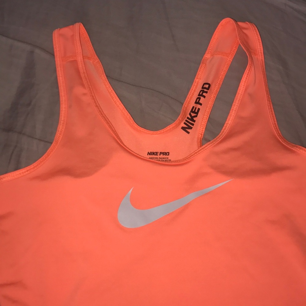 Nike Pro Dri-Fit Sz XS Neon Orange EUC